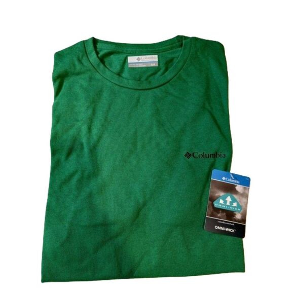 Columbia Men’s Short Sleeve Shirt – Size Small, Green, Thistletown Hills, NWT - Picture 1 of 5